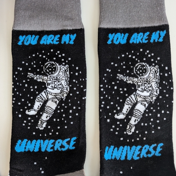 You Are My Universe & NASA Crew Socks Bundle UNISEX 7-12 Astronaut Space NIB - Picture 8 of 13